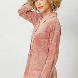 Washed Corduroy Button Down Shirt