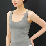 About The Basics Scoop Neck Tank