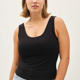 About The Basics Scoop Neck Tank (Plus)