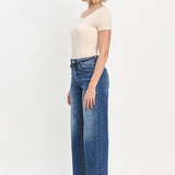 Olivia Cropped Wide Leg Jean (Vervet)