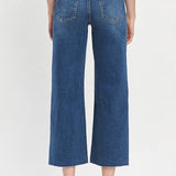 Olivia Cropped Wide Leg Jean (Vervet)