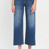 Olivia Cropped Wide Leg Jean (Vervet)