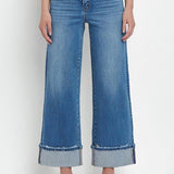 Becca Cuffed Wide Leg Jean (Flying Monkey)