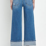 Becca Cuffed Wide Leg Jean (Flying Monkey)