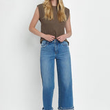 Becca Cuffed Wide Leg Jean (Flying Monkey)