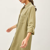 Totally Tencel Henley Dress