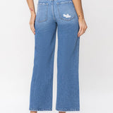 Olivia Super High Rise Wide Leg Jean (Vervet)