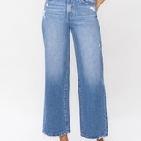 Olivia Super High Rise Wide Leg Jean (Vervet)