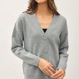 V Neck Sweater Cardigan