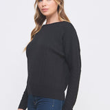 Fine Gauge Dolman Sweater Top