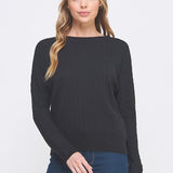 Fine Gauge Dolman Sweater Top