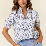 Jump For Jacquard Blouse