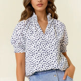 Jump For Jacquard Blouse