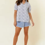 Jump For Jacquard Blouse