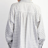 Checkerboard Gauzy Button Down