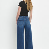 Kris Super High Rise Baggy Wide Leg Jean (Vervet)