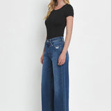 Kris Super High Rise Baggy Wide Leg Jean (Vervet)