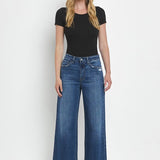 Kris Super High Rise Baggy Wide Leg Jean (Vervet)