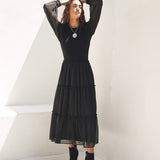 Crinkle Queen Chiffon Sweater Dress