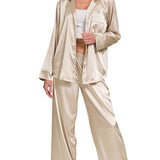 Silly For Satin Pajama Set