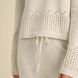 Crochet Border Knit Top
