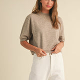 Samantha Short Sleeve Sweater Top