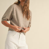 Samantha Short Sleeve Sweater Top