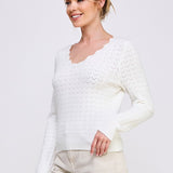 Soft & Fine Pointelle Sweater