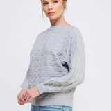 Horizontal Cable Knit Sweater