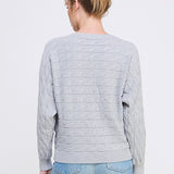 Horizontal Cable Knit Sweater