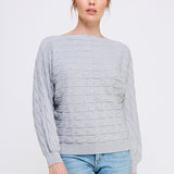 Horizontal Cable Knit Sweater