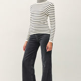 Classic Cut Striped Turtleneck