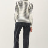 Classic Cut Striped Turtleneck