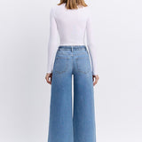 Nicole Tie Waist Baggy Wide Jean (Flying Monkey)