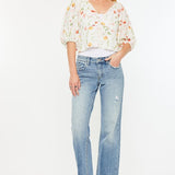 Penelope Mid Rise True Straight Jean (Kan Can)