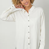 Washed Corduroy Button Down Shirt