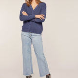 V Neck Button Cardi