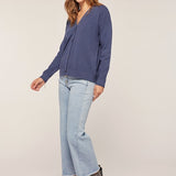 V Neck Button Cardi