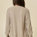 One Button Knit Cardi