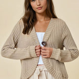 One Button Knit Cardi