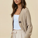 One Button Knit Cardi