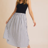 Mixy Matchy Drop Waist Maxi Dress