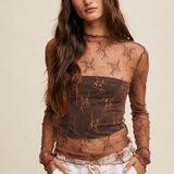 Intricate Floral Lace Layering Top