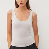 About The Basics Scoop Neck Tank