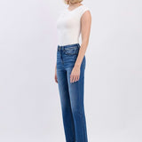 Ava Super High Rise Slim Straight Jean (Flying Monkey)