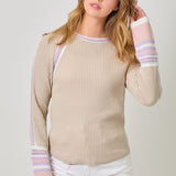 Trim Detail Raglan Top