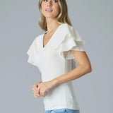 Whisper V Neck Top