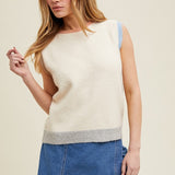 Color Block Sweater Vest