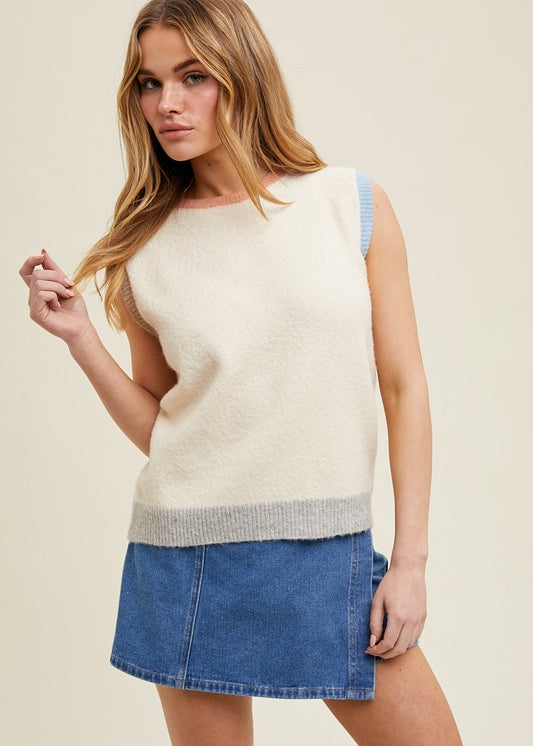 Wool Blend Sweater Vest
