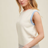 Color Block Sweater Vest